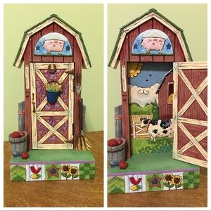 Jim Shore Barn Door Decor